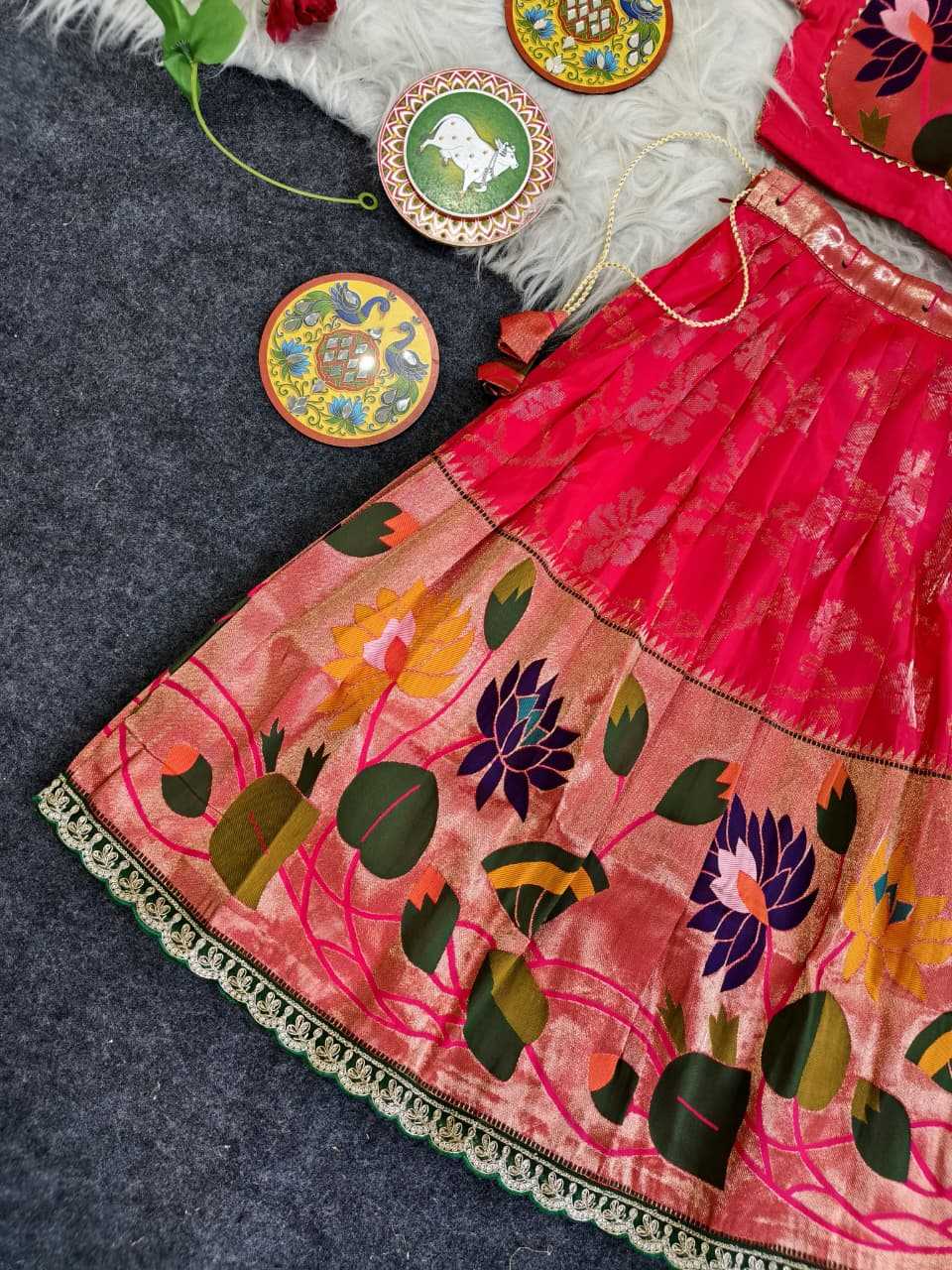 Ynf Silk KESH249 Geeta Kids Wear Festive Collections Wholesale Kids Lehenga Choli Baby Girl Lehenga Kids Silk Dress Manufacturer- Kapda Export