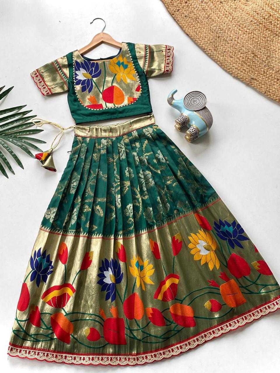 Ynf Silk KESH503 8174 Kids Wear Festive Collections Wholesale Kids Festive Wear Kids Silk Dress Kids Party Wear Ethnic Manufacturer- Kapda Export
