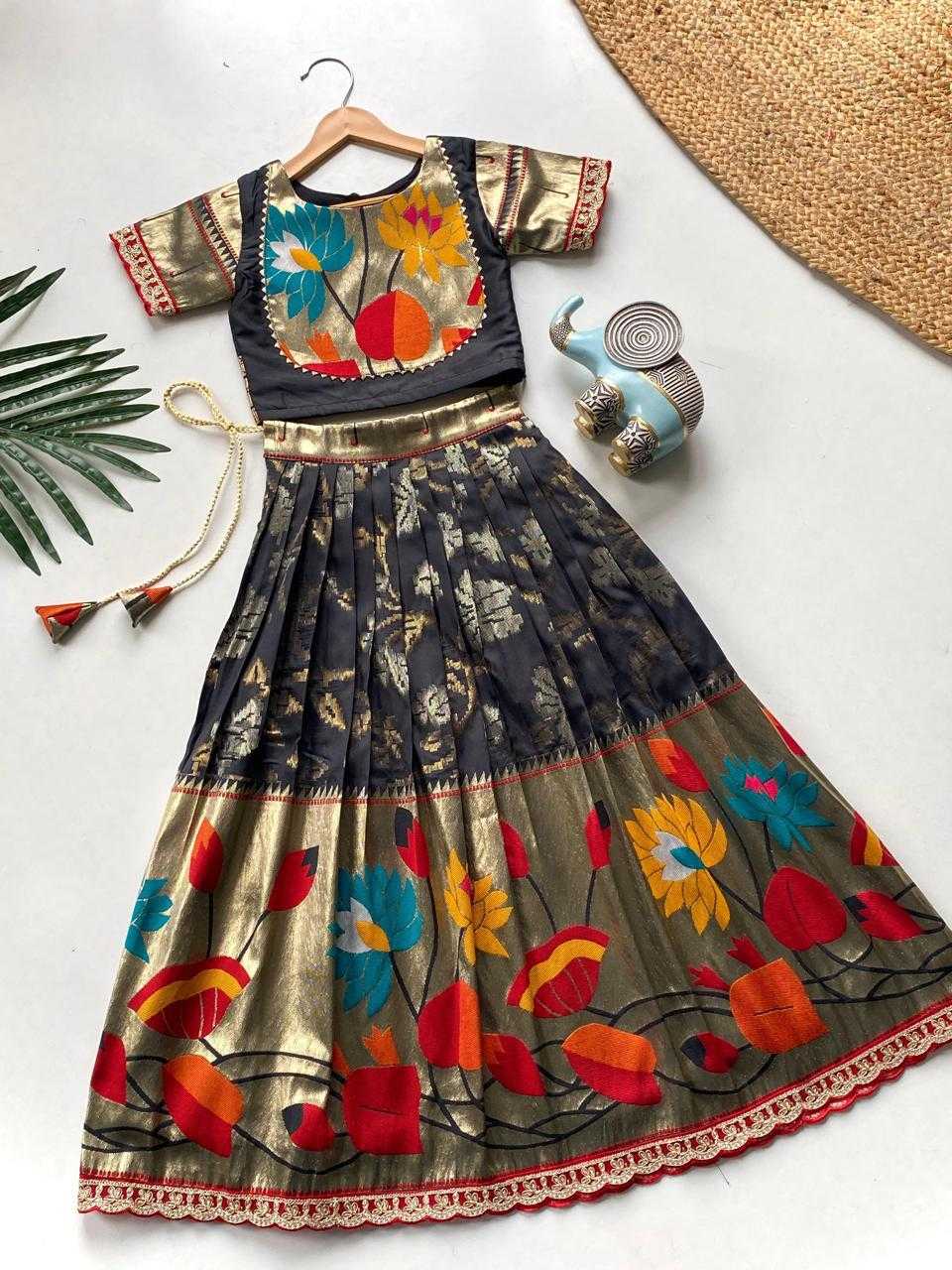 Ynf Silk KESH503 8174 Kids Wear Festive Collections Wholesale Kids Festive Wear Kids Silk Dress Kids Party Wear Ethnic Manufacturer- Kapda Export