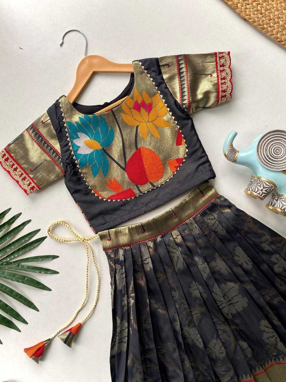 Ynf Silk KESH503 8174 Kids Wear Festive Collections Wholesale Kids Festive Wear Kids Silk Dress Kids Party Wear Ethnic Manufacturer- Kapda Export