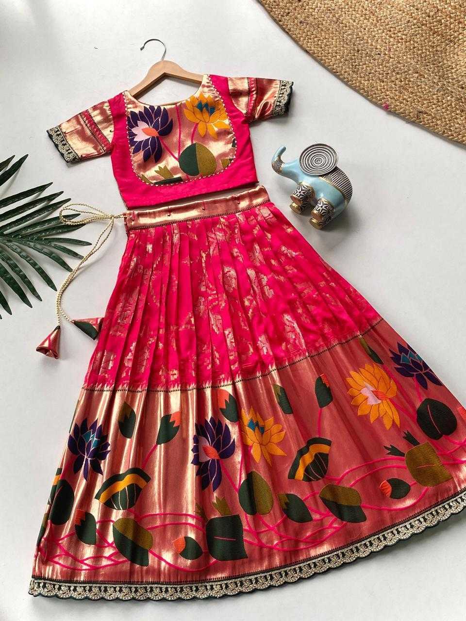 Ynf Silk KESH503 8174 Kids Wear Festive Collections Wholesale Kids Festive Wear Kids Silk Dress Kids Party Wear Ethnic Manufacturer- Kapda Export