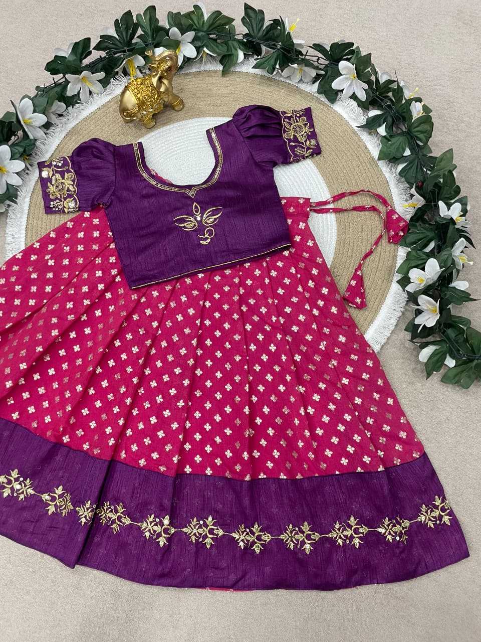 Ynf Silk KESH505 MAAMATA Kids Wear Wholesale Kids Lehenga Kids Lehenga Choli Baby Girl Lehenga Manufacturer- Kapda Export