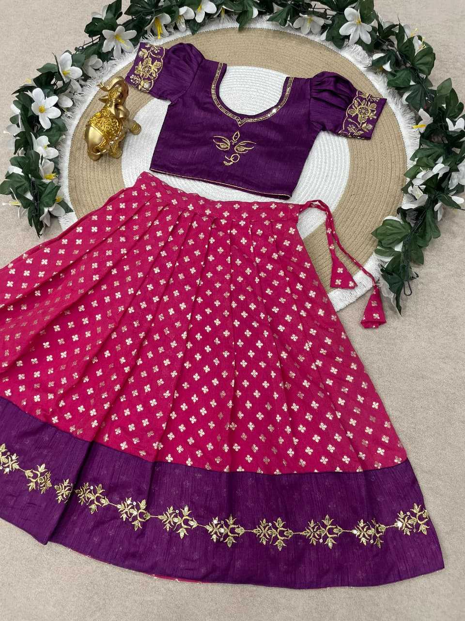 Ynf Silk KESH505 MAAMATA Kids Wear Wholesale Kids Lehenga Kids Lehenga Choli Baby Girl Lehenga Manufacturer- Kapda Export