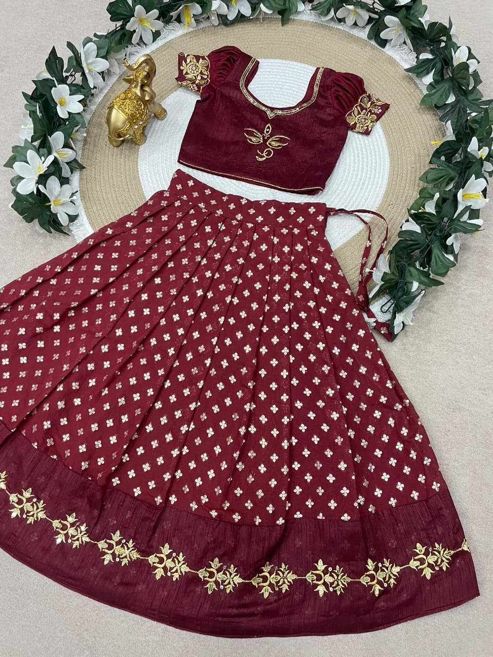 Ynf Silk KESH505 MAAMATA Kids Wear Wholesale Kids Lehenga Kids Lehenga Choli Baby Girl Lehenga Manufacturer- Kapda Export