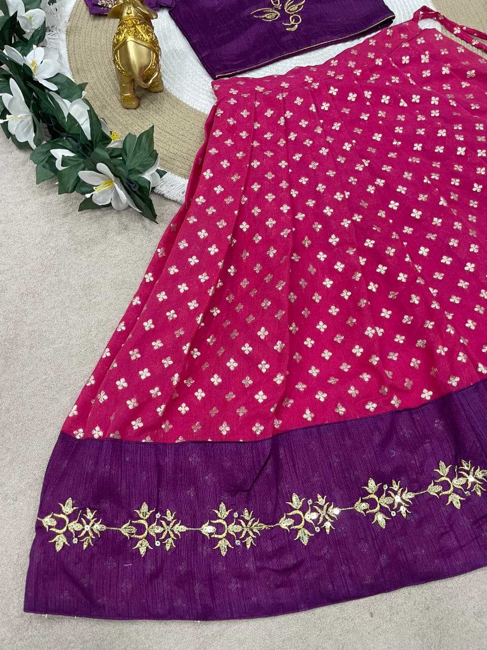 Ynf Silk KESH505 MAAMATA Kids Wear Wholesale Kids Lehenga Kids Lehenga Choli Baby Girl Lehenga Manufacturer- Kapda Export