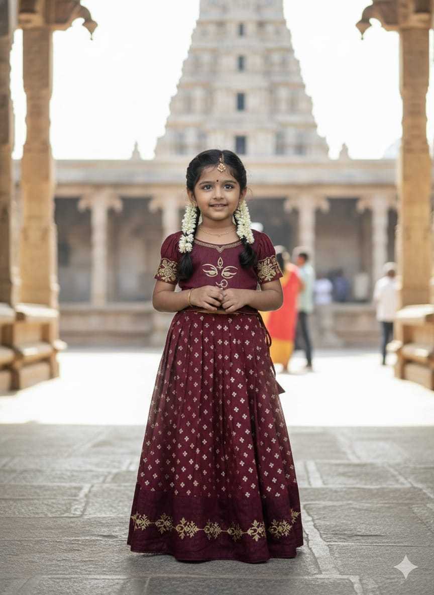 Ynf Silk KESH505 MAAMATA Kids Wear Wholesale Kids Lehenga Kids Lehenga Choli Baby Girl Lehenga Manufacturer- Kapda Export