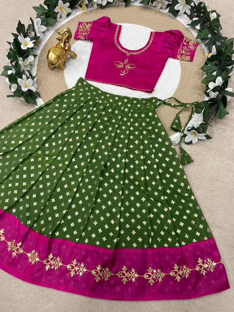 Ynf Silk KESH505 MAAMATA Kids Wear Wholesale Kids Lehenga Kids Lehenga Choli Baby Girl Lehenga Manufacturer- Kapda Export