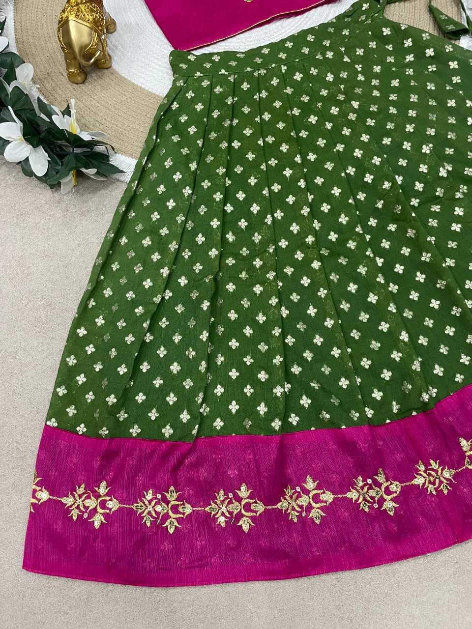 Ynf Silk KESH505 MAAMATA Kids Wear Wholesale Kids Lehenga Kids Lehenga Choli Baby Girl Lehenga Manufacturer- Kapda Export