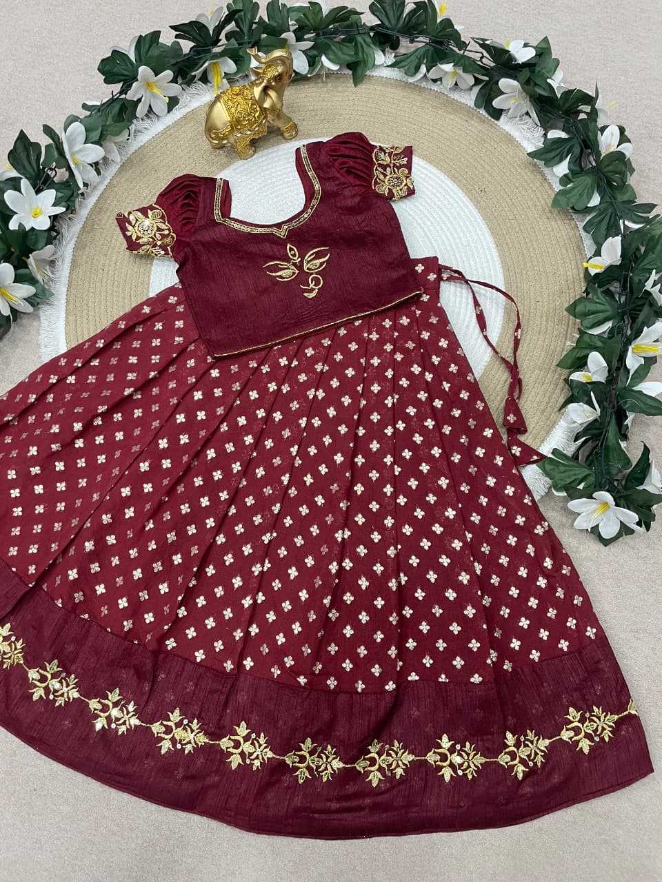 Ynf Silk KESH505 MAAMATA Kids Wear Wholesale Kids Lehenga Kids Lehenga Choli Baby Girl Lehenga Manufacturer- Kapda Export