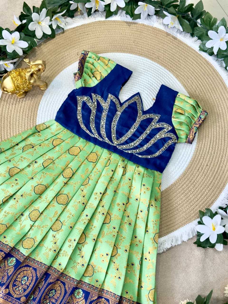 Ynf Silk KESH505 Six6 Lotus Kids Wear Wholesale Kids Gown Kids Ethnic Gowns Manufacturer- Kapda Export