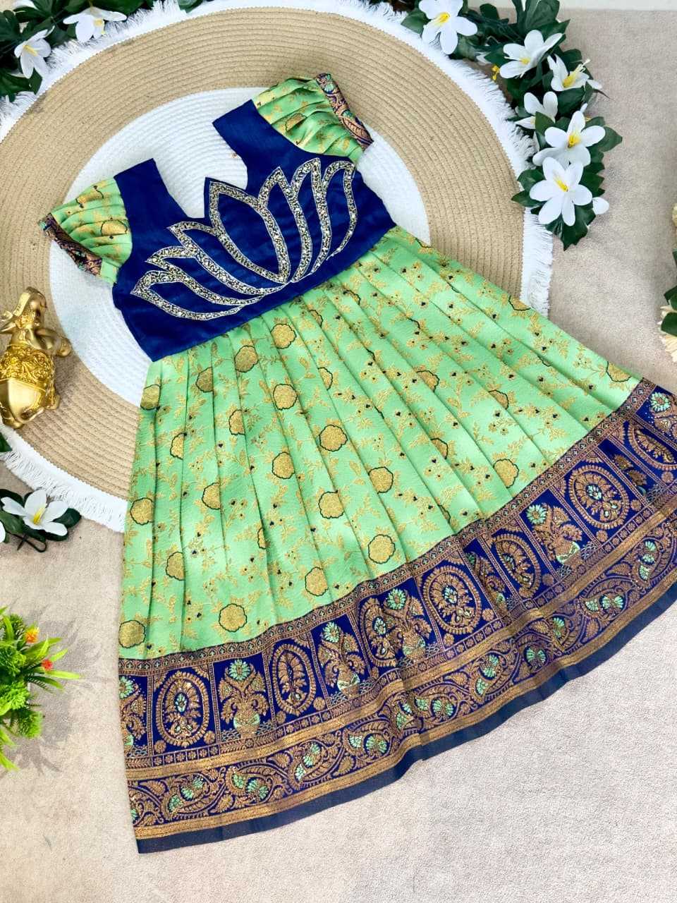 Ynf Silk KESH505 Six6 Lotus Kids Wear Wholesale Kids Gown Kids Ethnic Gowns Manufacturer- Kapda Export