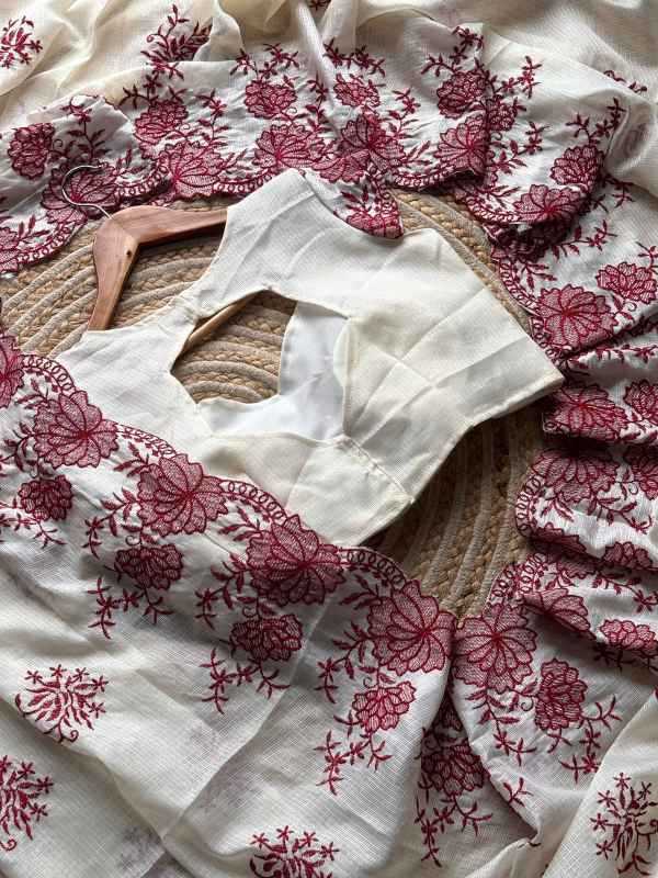 Ynf Silk KESH549 work Sarees Wholesale Designer Sarees Embroidered Sarees Kota Doria Sarees Manufacturer- Kapda Export