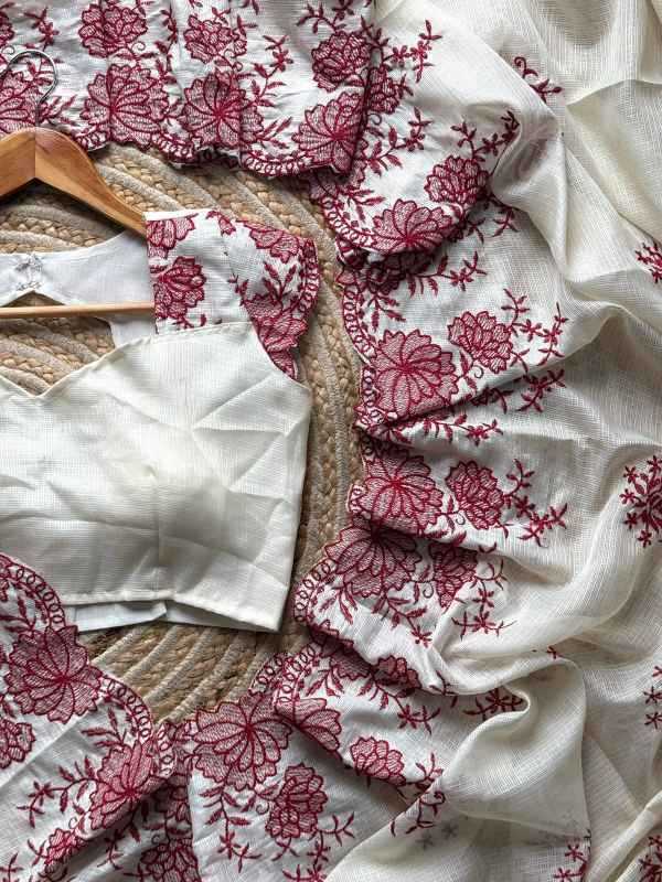 Ynf Silk KESH549 work Sarees Wholesale Designer Sarees Embroidered Sarees Kota Doria Sarees Manufacturer- Kapda Export