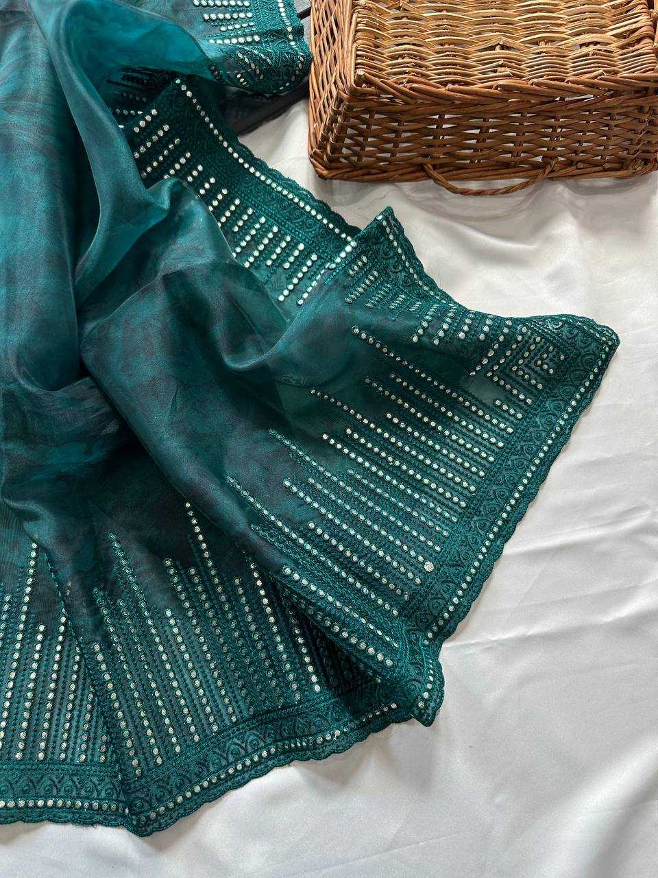 Ynf Silk KESH568 Dia Sarees Wholesale Printed Sarees Embroidered Sarees Gota Work Saree Manufacturer- Kapda Export