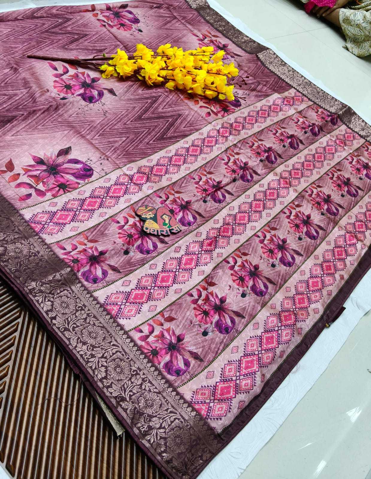 Ynf Silk KESH665 NAYAN Silk Sarees Wholesale Printed Silk Saree Designer Silk Sarees Silk Sarees With Contrast Pallu Manufacturer- Kapda Export
