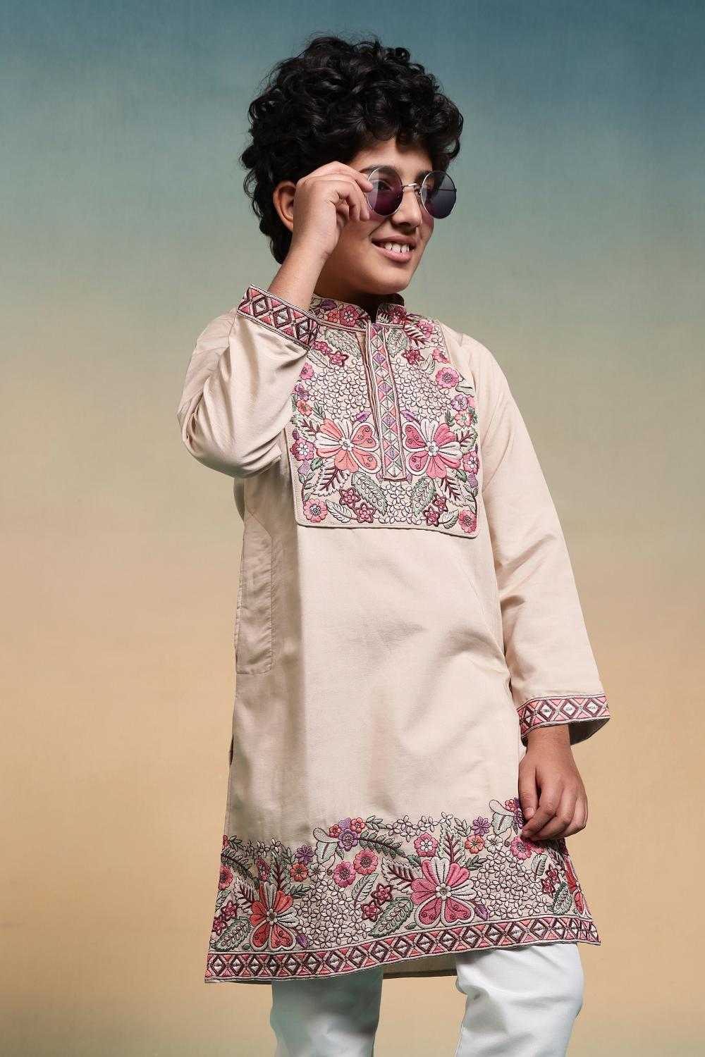 Ynf Silk RIN202 91101 SHAAHI JUNIOR Kids Wear Wholesale Boys Kurta Pyjama Kids Kurta Pajama Baby Boy Kurta Set Manufacturer- Kapda Export