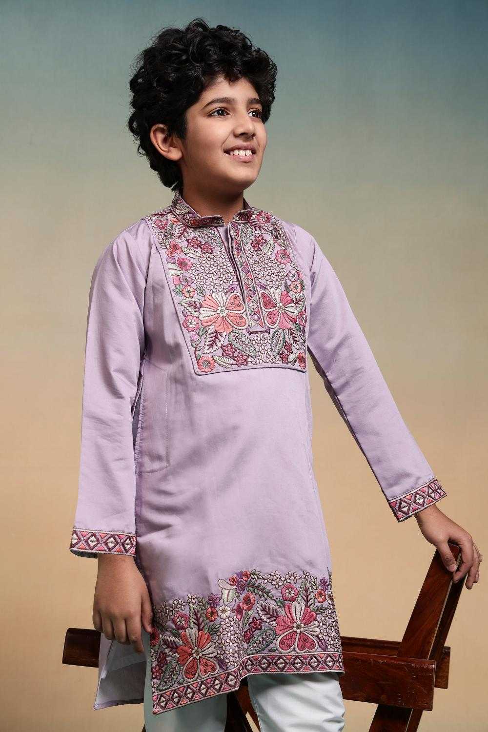 Ynf Silk RIN202 91101 SHAAHI JUNIOR Kids Wear Wholesale Boys Kurta Pyjama Kids Kurta Pajama Baby Boy Kurta Set Manufacturer- Kapda Export