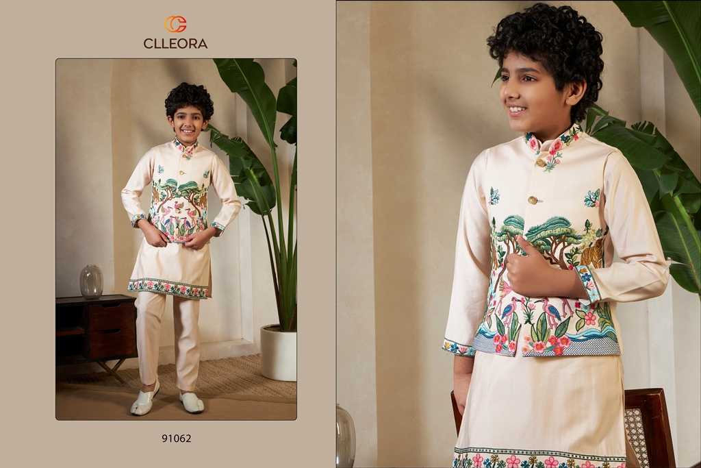 Ynf Silk Viscose KESH481 CLLEORA ROYAL 91061 Kids Wear Wholesale Kids Traditional Outfits Kids Kurta Pajama Kids Festive Wear Manufacturer- Kapda Export