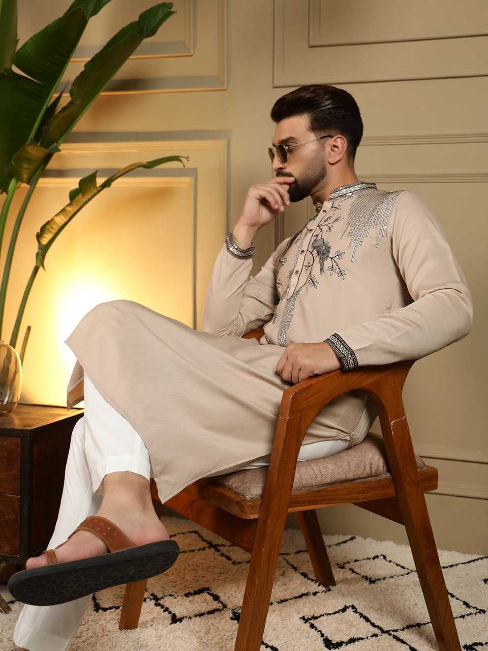 Ynf Silk Viscose KESH629 123 Mens Wear Wholesale Mens Kurta Pyjama Men Wedding kurta Embroidered Kurta Pajama Manufacturer- Kapda Export