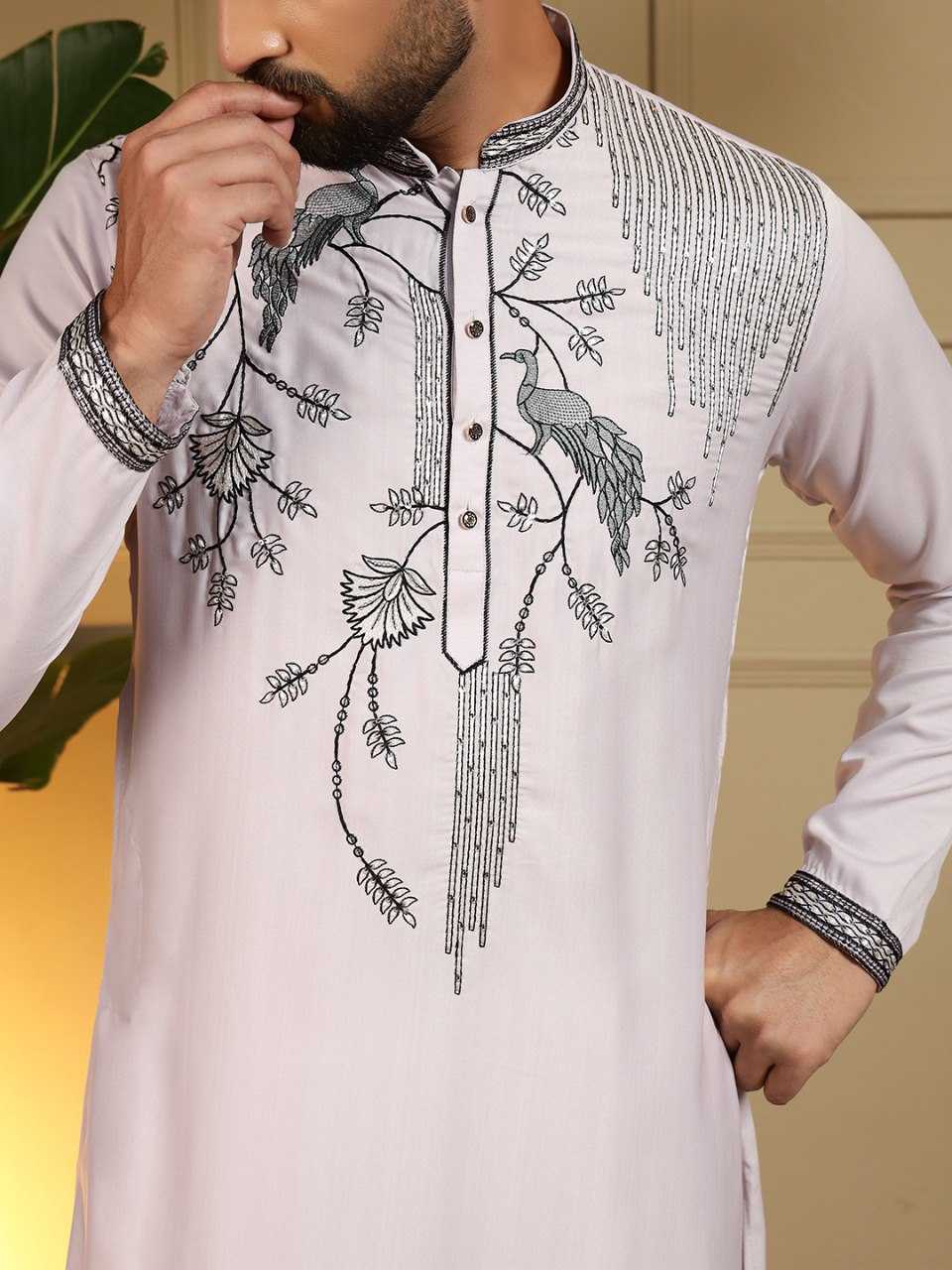 Ynf Silk Viscose KESH629 123 Mens Wear Wholesale Mens Kurta Pyjama Men Wedding kurta Embroidered Kurta Pajama Manufacturer- Kapda Export