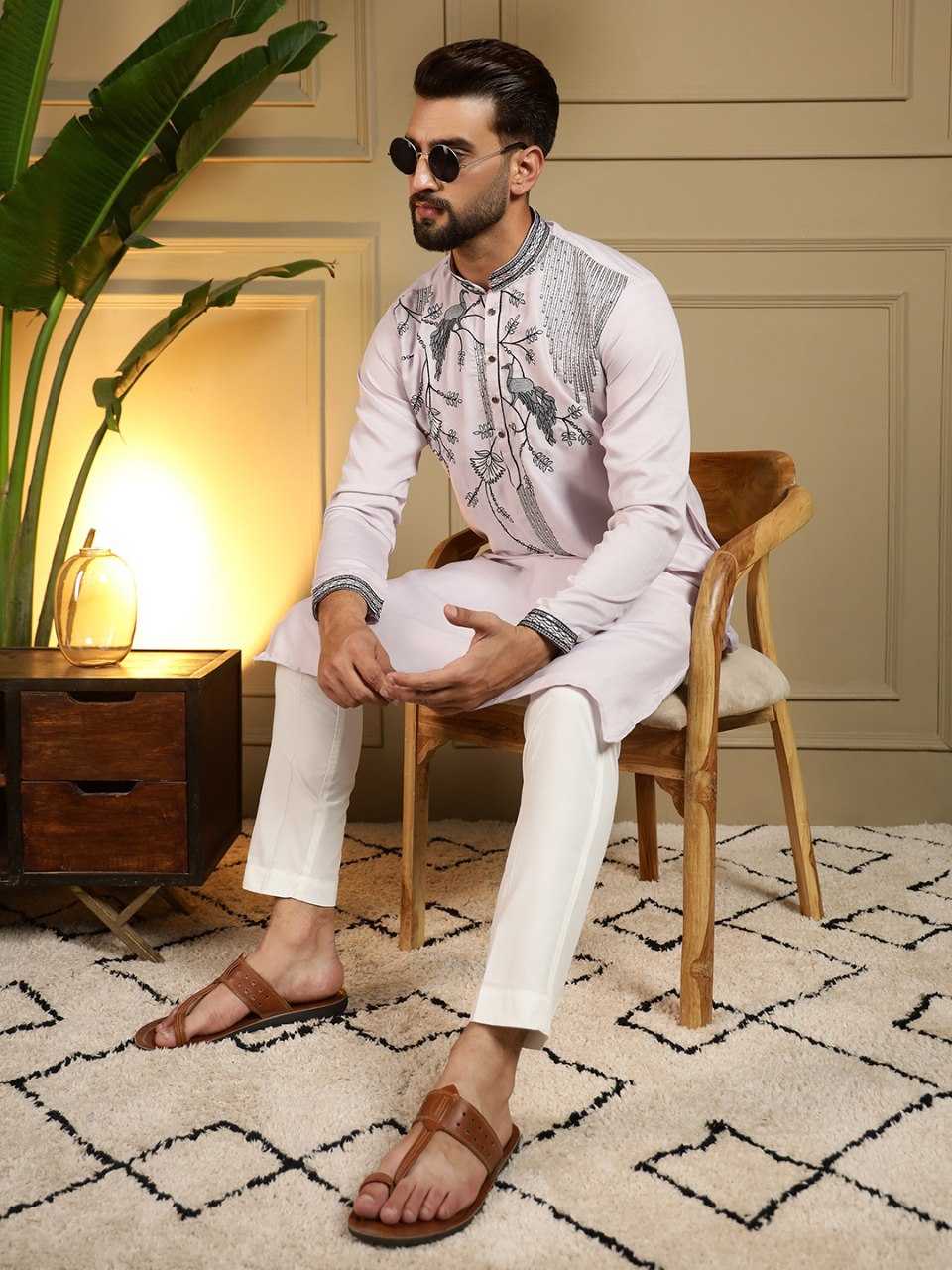 Ynf Silk Viscose KESH629 123 Mens Wear Wholesale Mens Kurta Pyjama Men Wedding kurta Embroidered Kurta Pajama Manufacturer- Kapda Export