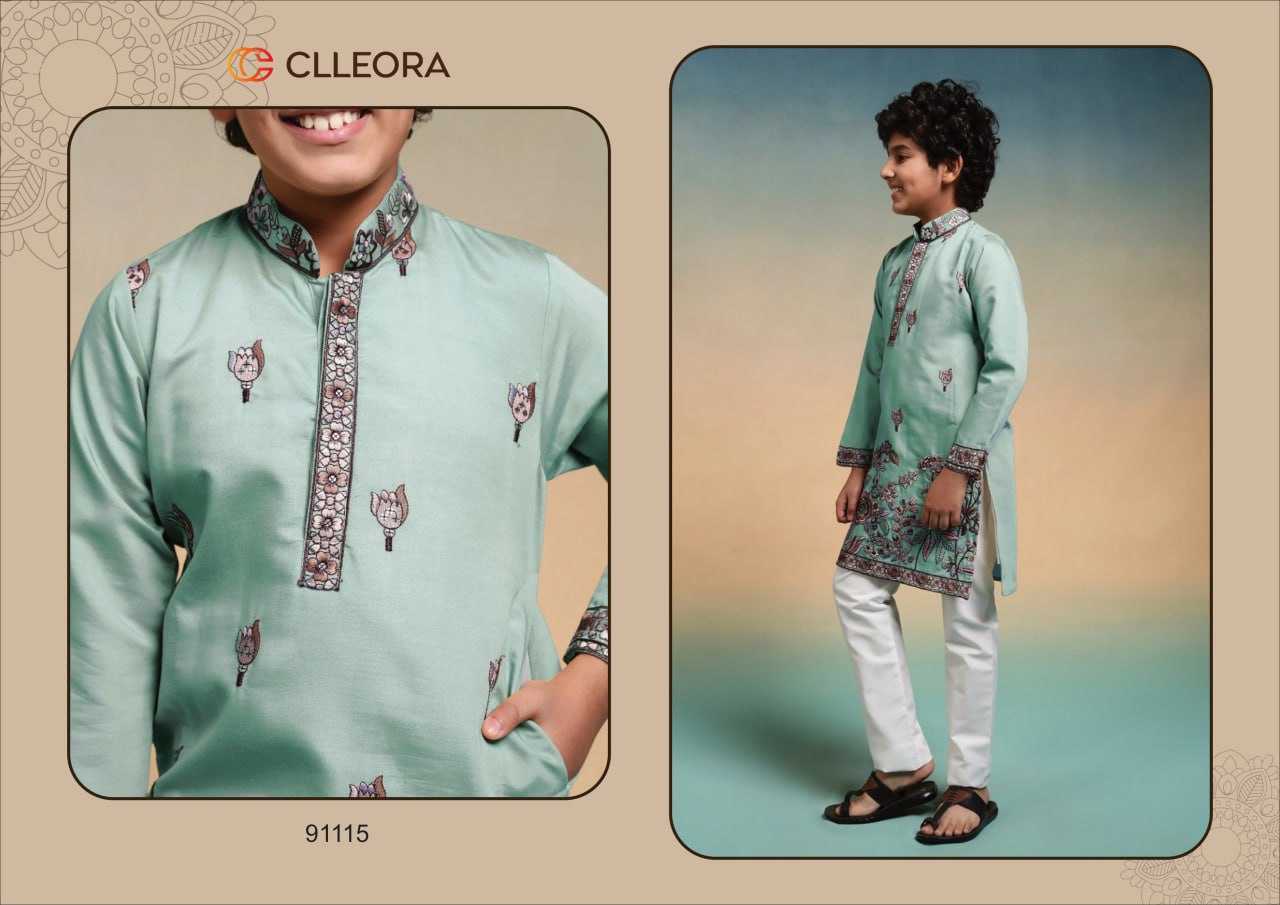 Ynf Silk Viscose RIN202 lalu Kids Wear Wholesale Kids Ethnic Wear Kids Traditional Outfits Kids Kurta Pajama Manufacturer- Kapda Export