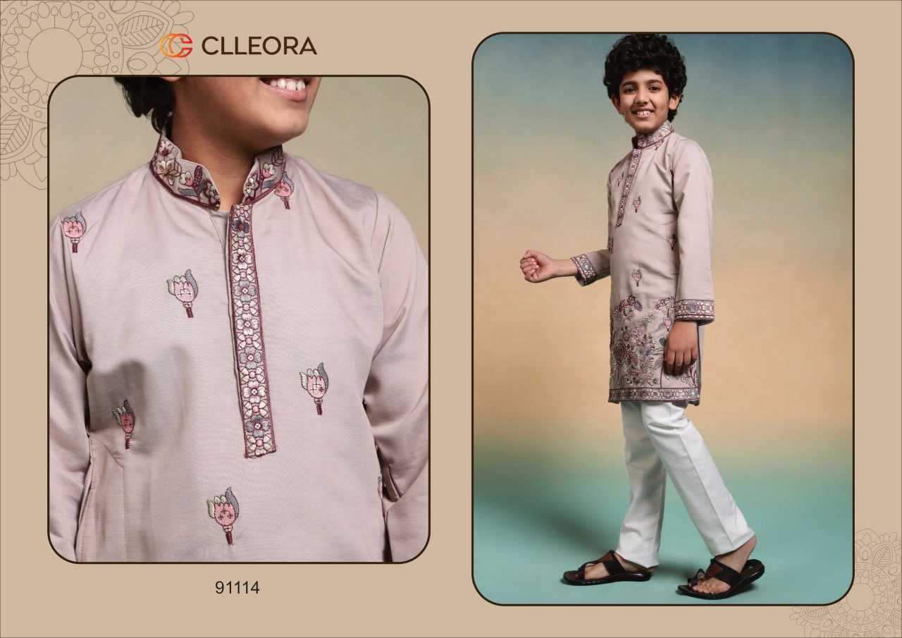 Ynf Silk Viscose RIN202 lalu Kids Wear Wholesale Kids Ethnic Wear Kids Traditional Outfits Kids Kurta Pajama Manufacturer- Kapda Export