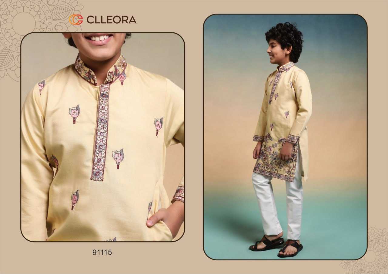 Ynf Silk Viscose RIN202 lalu Kids Wear Wholesale Kids Ethnic Wear Kids Traditional Outfits Kids Kurta Pajama Manufacturer- Kapda Export