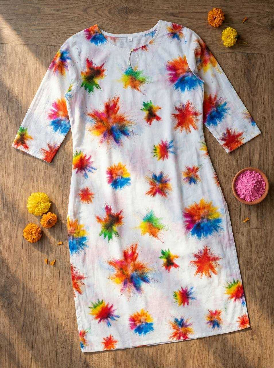 Ynf Slub Reyon RIN131 Holi Couple Wear Festive Collections Wholesale Holi Collections Couple Matching Ethnic Outfits Festive Matching Couple Dresses Manufacturer- Kapda Export