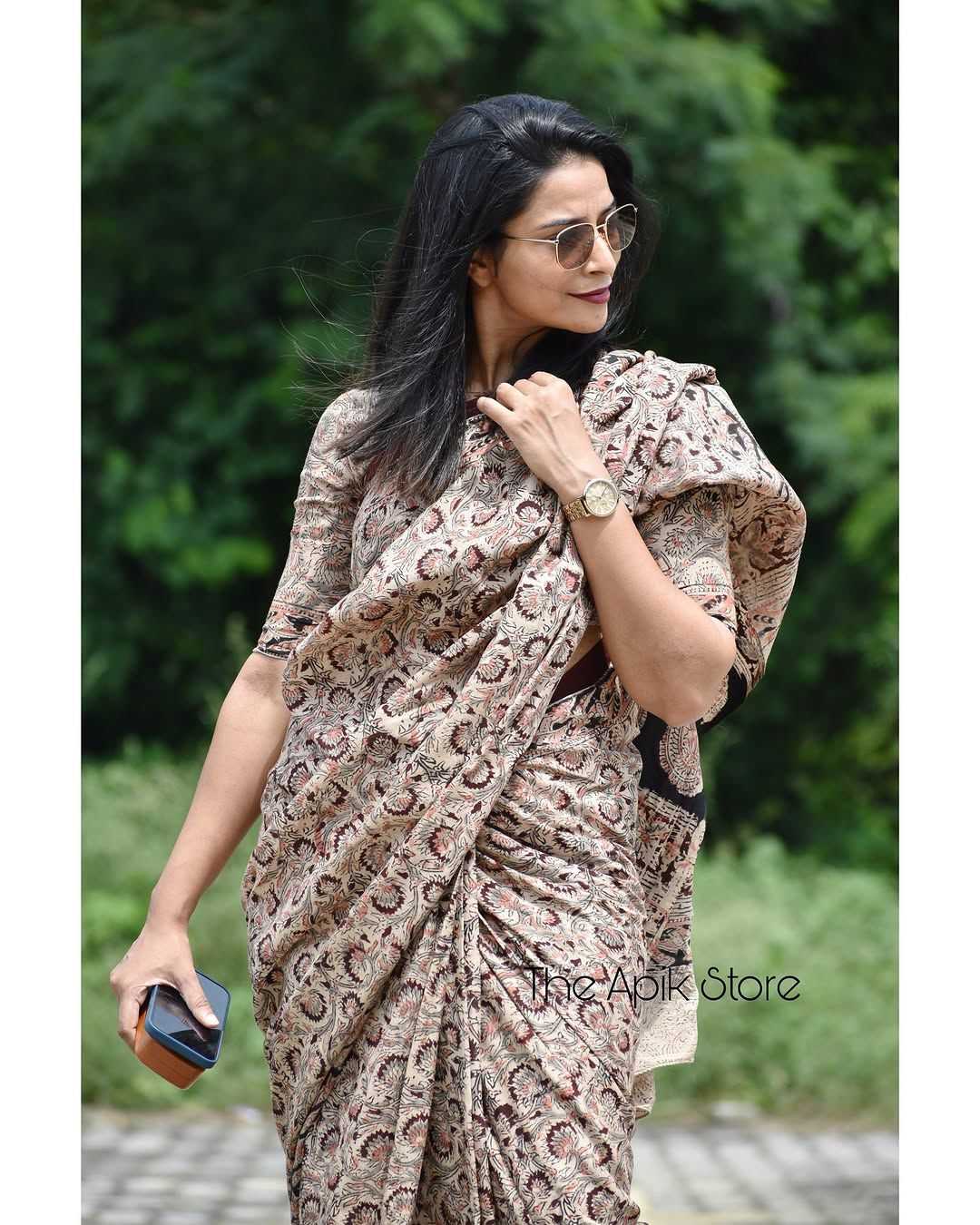 Ynf Soft Cotton KESH690 190 Sarees Wholesale Printed Sarees Chanderi Sarees Kalamkari Sarees Manufacturer- Kapda Export