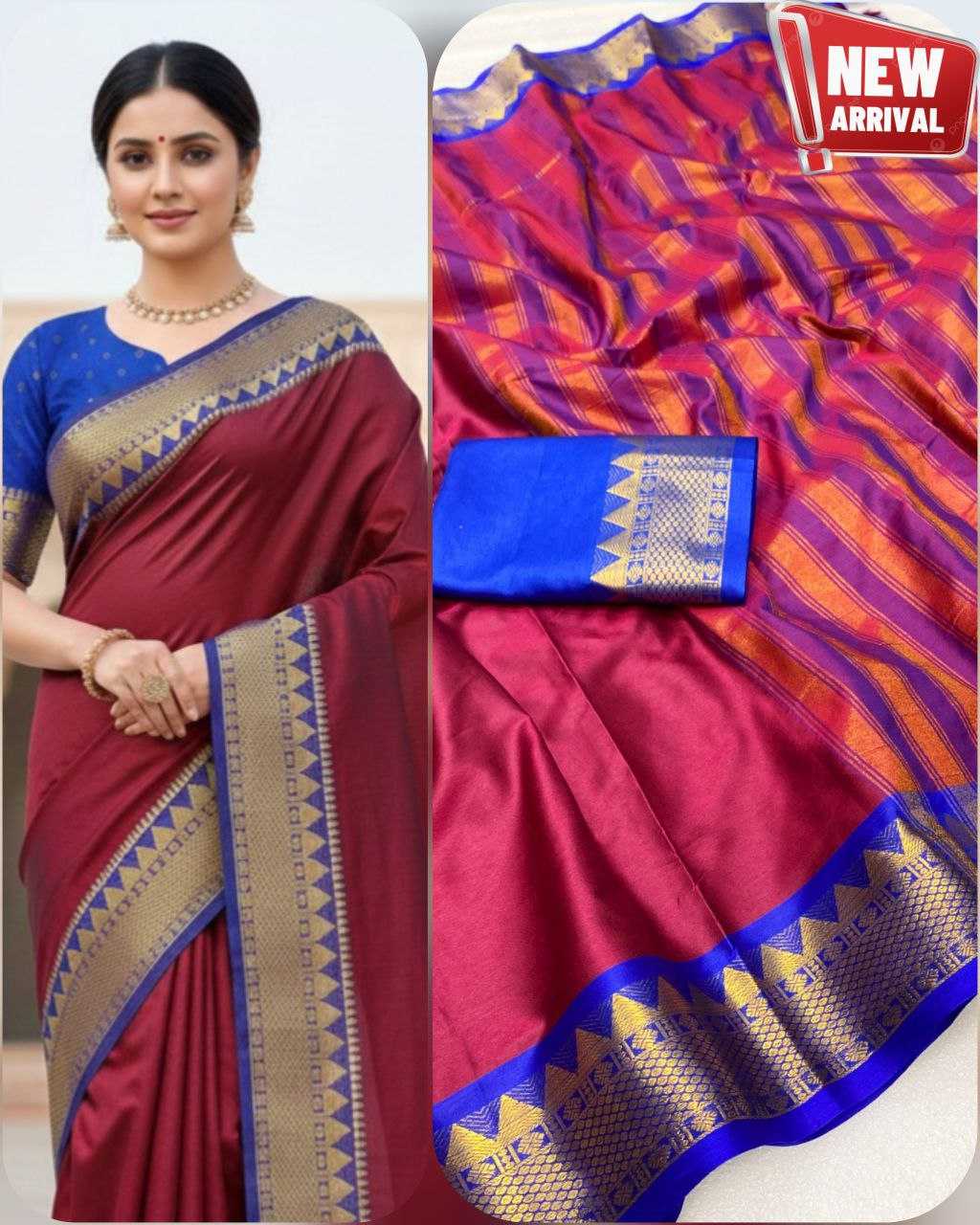 Ynf Soft Cotton Silk KESH554 TRISHUL Sarees Wholesale Ombre Sarees Cotton Sarees Silk Sarees Manufacturer- Kapda Export