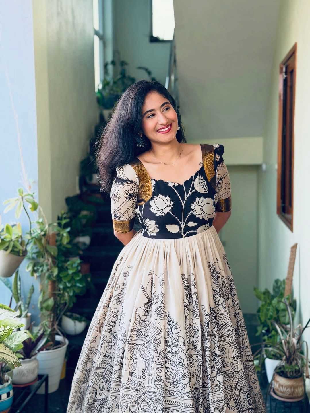 Ynf Soft Dola KESH599 MOKKA Gowns Festive Collections Wholesale Printed Gowns Designer Gowns Onam Collections Manufacturer- Kapda Export