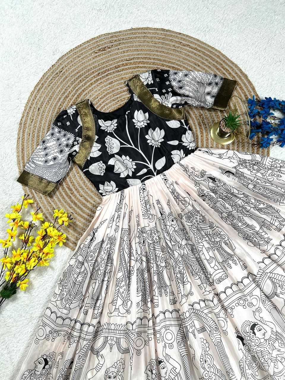 Ynf Soft Dola KESH599 MOKKA Gowns Festive Collections Wholesale Printed Gowns Designer Gowns Onam Collections Manufacturer- Kapda Export