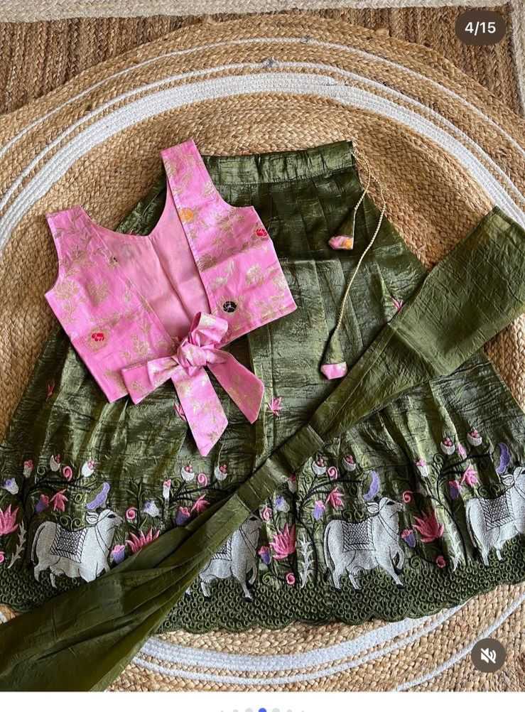 Ynf Soft Gold Crush RIN235 135 Kids Wear Festive Collections Wholesale Kids Lehenga Kids Lehenga Choli Kids Party Wear Ethnic Manufacturer- Kapda Export