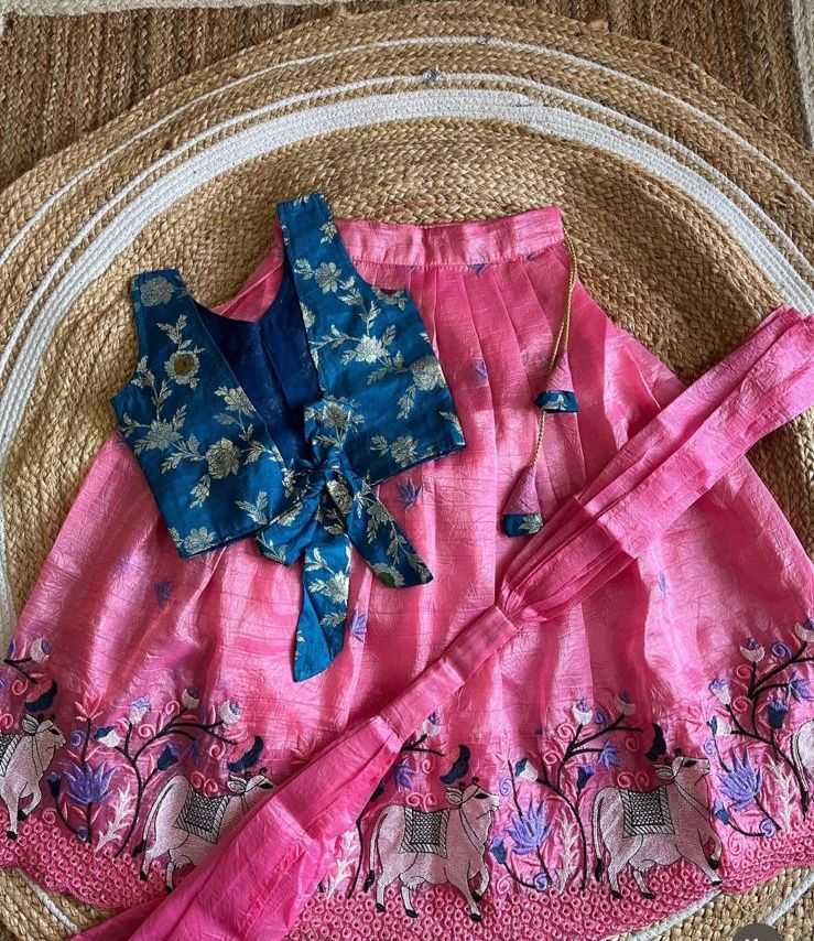 Ynf Soft Gold Crush RIN235 135 Kids Wear Festive Collections Wholesale Kids Lehenga Kids Lehenga Choli Kids Party Wear Ethnic Manufacturer- Kapda Export