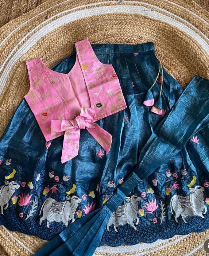 Ynf Soft Gold Crush RIN235 135 Kids Wear Festive Collections Wholesale Kids Lehenga Kids Lehenga Choli Kids Party Wear Ethnic Manufacturer- Kapda Export