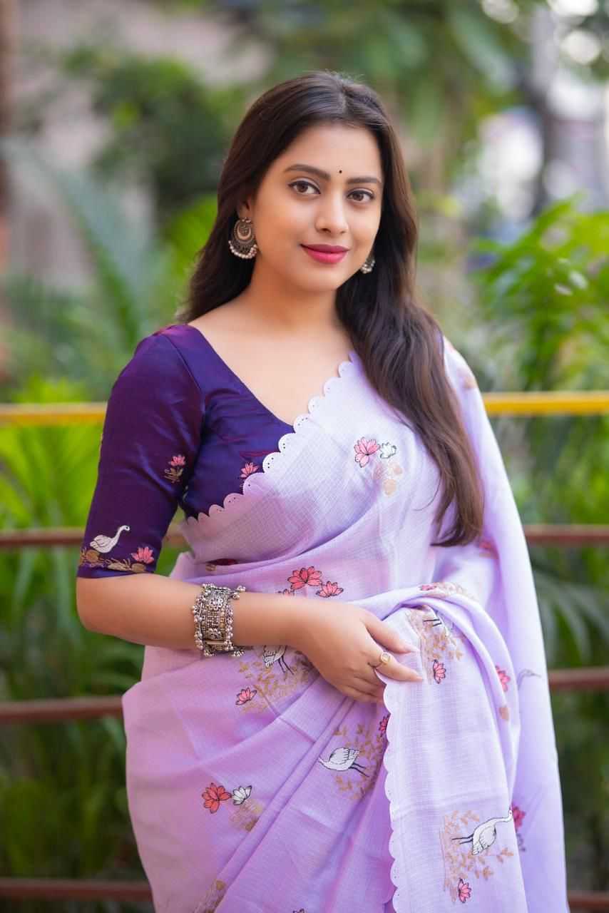 Ynf Soft Kota KESH433 324 Sarees Wholesale Fancy Sarees Embroidered Sarees Kora Sarees Manufacturer- Kapda Export