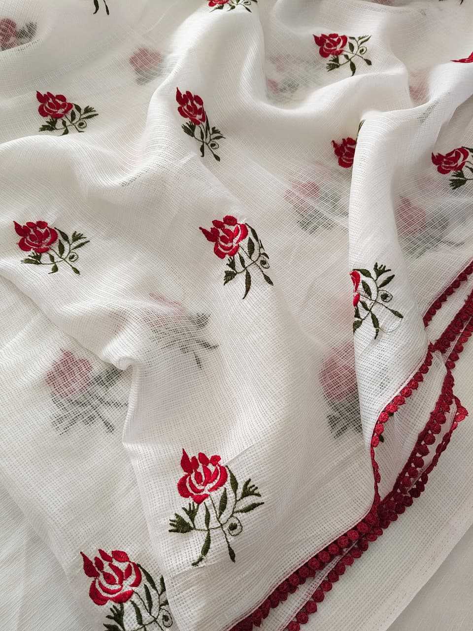 Ynf Soft Kota KESH682 Rose Butti Sarees Festive Collections Wholesale Kota Doria Sarees Lace Border Sarees Sarees With Blouse Manufacturer- Kapda Export