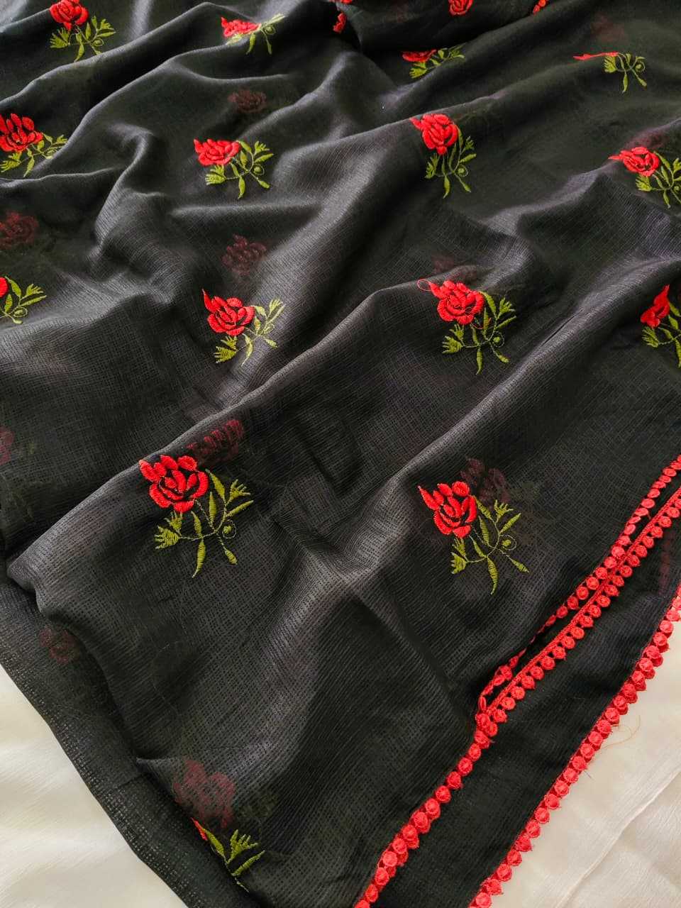 Ynf Soft Kota KESH682 Rose Butti Sarees Festive Collections Wholesale Kota Doria Sarees Lace Border Sarees Sarees With Blouse Manufacturer- Kapda Export