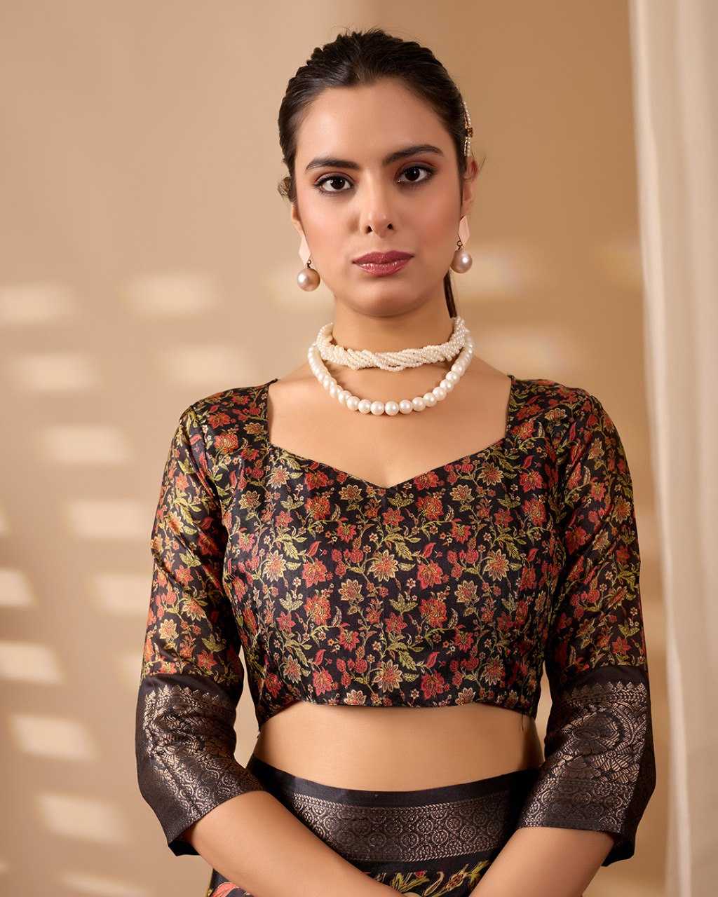 Ynf Soft Linen Jari KESH522 1079 Sarees Wholesale Floral Sarees Zari Border Sarees Golden Sarees Manufacturer- Kapda Export