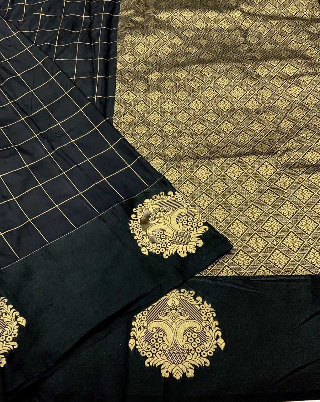 Ynf Soft Silk KESH433 172 Sarees Silk Sarees Wholesale Party Wear Sarees Black Sarees Designer Silk Sarees Manufacturer- Kapda Export