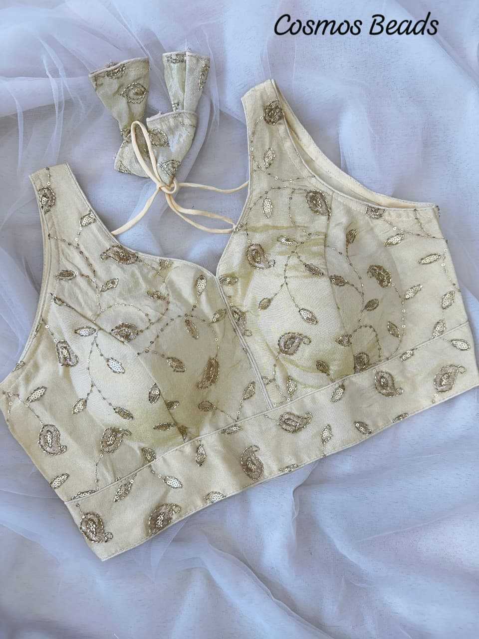 Ynf Soft Silk KESH437 Cosmos Readymade Blouses Wholesale Sequence Embroidery Blouse Designer Blouse Embroidered Blouses Manufacturer- Kapda Export