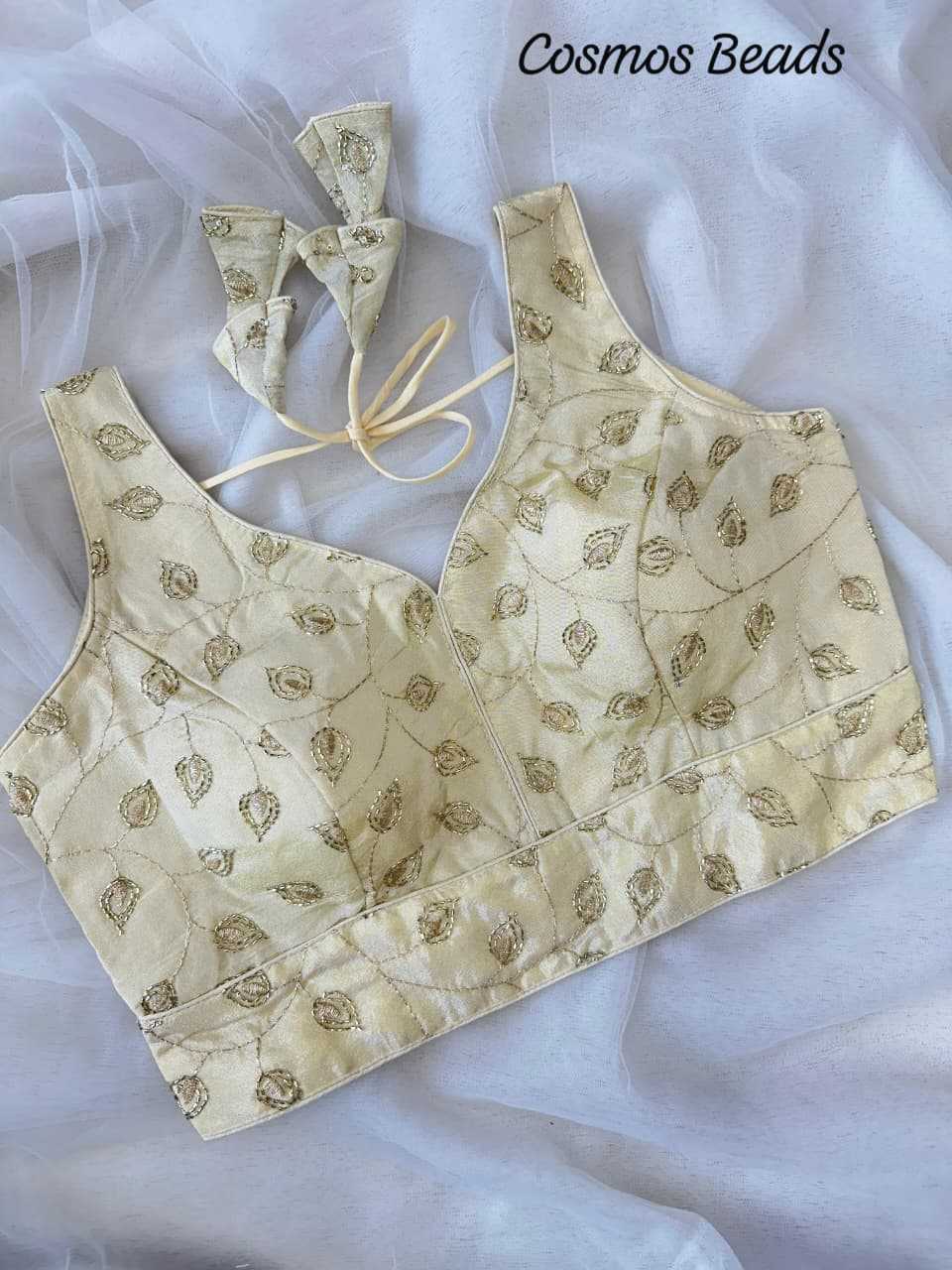 Ynf Soft Silk KESH437 Cosmos Readymade Blouses Wholesale Sequence Embroidery Blouse Designer Blouse Embroidered Blouses Manufacturer- Kapda Export