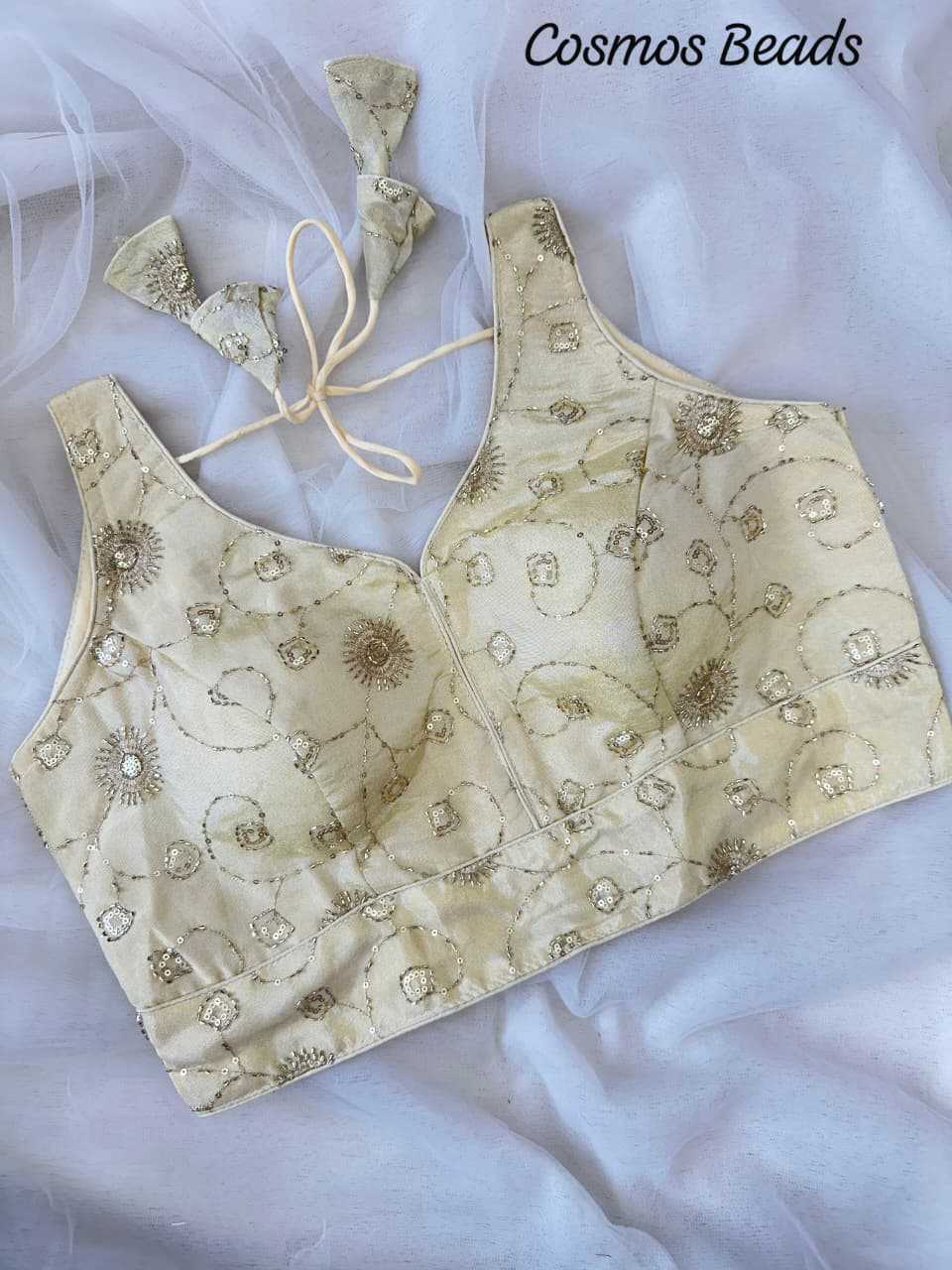 Ynf Soft Silk KESH437 Cosmos Readymade Blouses Wholesale Sequence Embroidery Blouse Designer Blouse Embroidered Blouses Manufacturer- Kapda Export