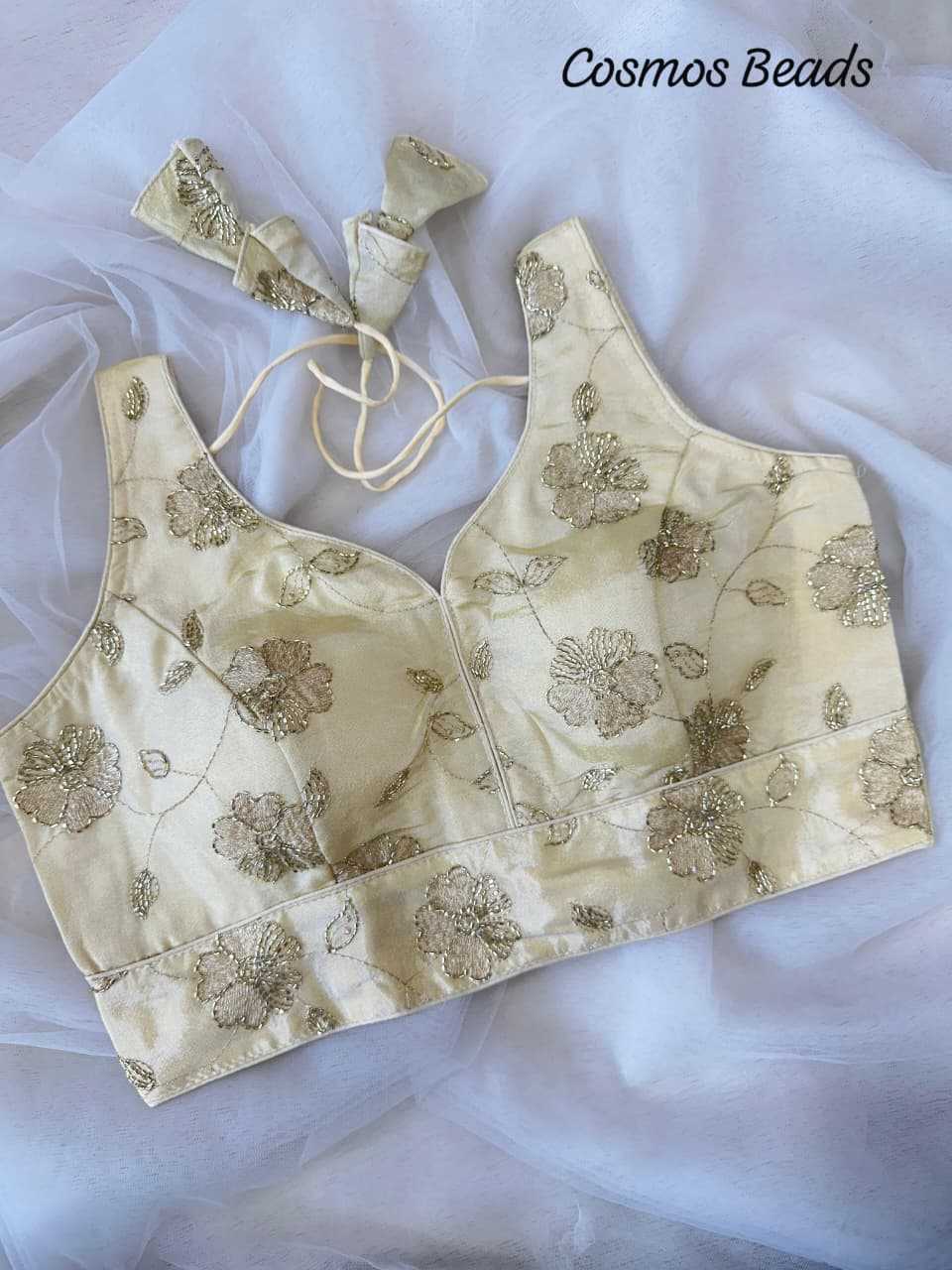 Ynf Soft Silk KESH437 Cosmos Readymade Blouses Wholesale Sequence Embroidery Blouse Designer Blouse Embroidered Blouses Manufacturer- Kapda Export