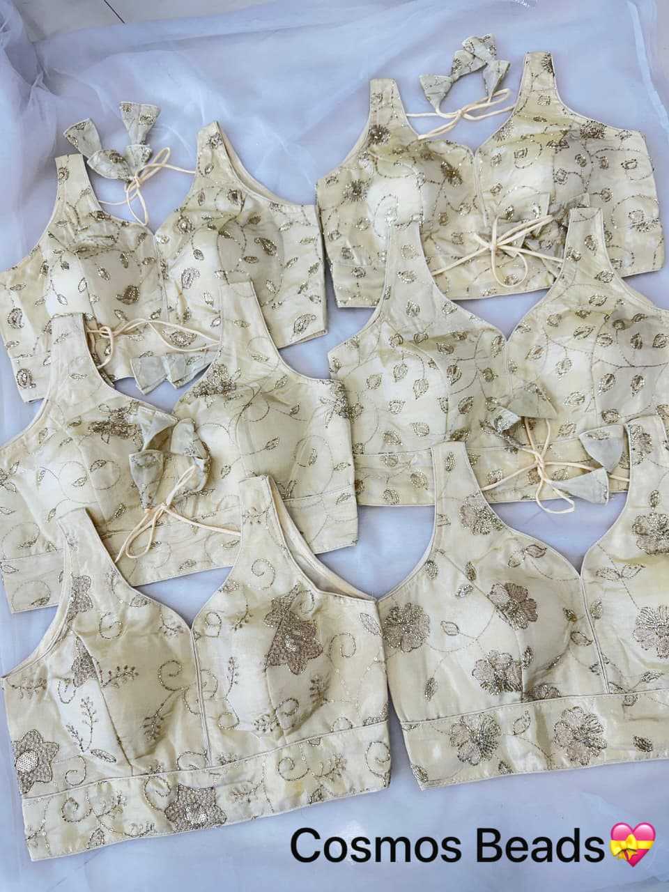 Ynf Soft Silk KESH437 Cosmos Readymade Blouses Wholesale Sequence Embroidery Blouse Designer Blouse Embroidered Blouses Manufacturer- Kapda Export