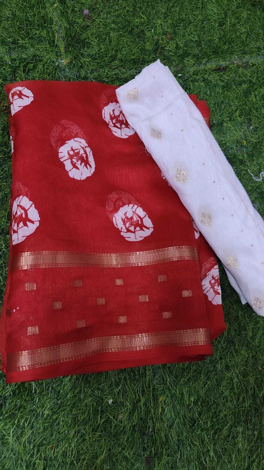 Ynf Soft Silk KESH554 M-BUTTI Sarees Wholesale Printed Sarees Festive Sarees Bandhani Sarees Manufacturer- Kapda Export
