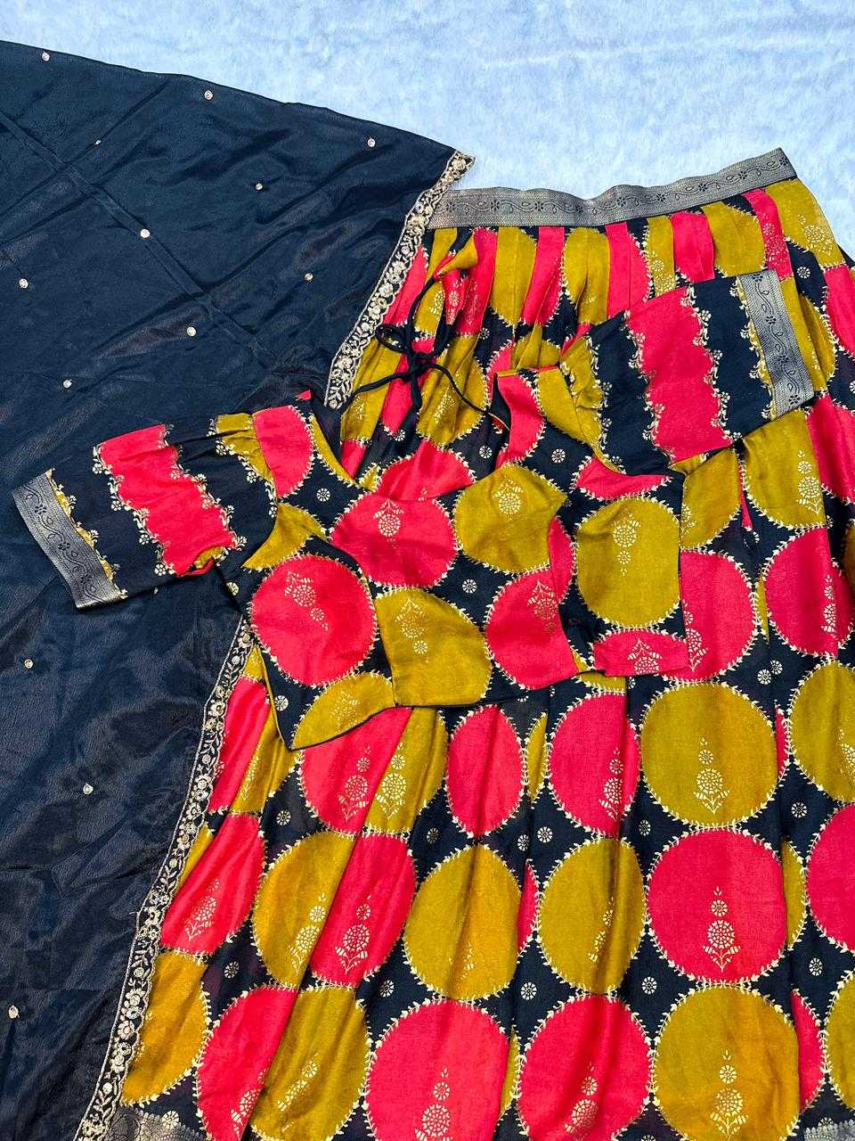 Ynf Soft Silk KESH737 Foil print Lehengas Wholesale Designer Lehenga Silk Lehenga Printed Lehenga Manufacturer- Kapda Export
