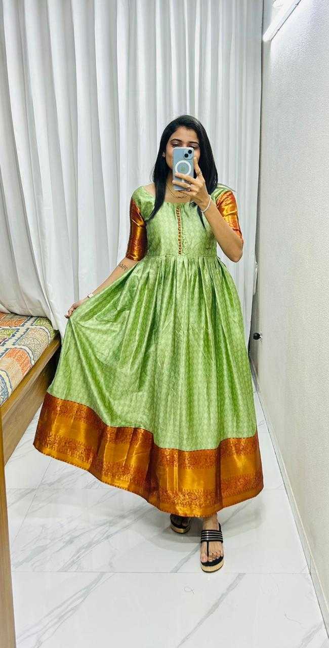 Ynf Soft Silk KESH737 Satisfaction Gowns Wholesale Party Gowns Designer Gowns Silk Gowns Manufacturer- Kapda Export