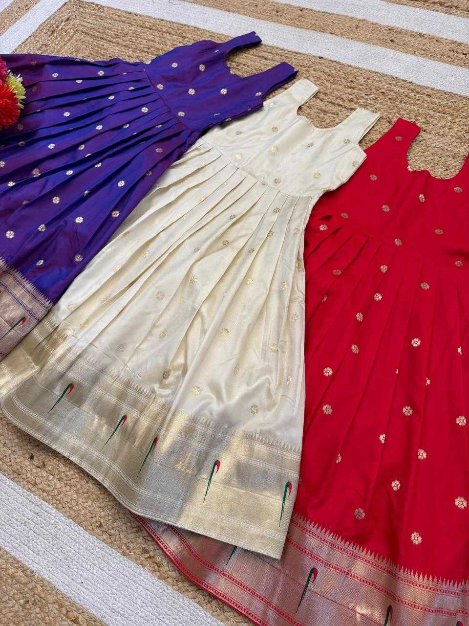 Ynf Soft Silk RIN235 Paithani Kids Wear Wholesale Kids Lehenga Kids Designer Frock Kids Festive Wear Manufacturer- Kapda Export